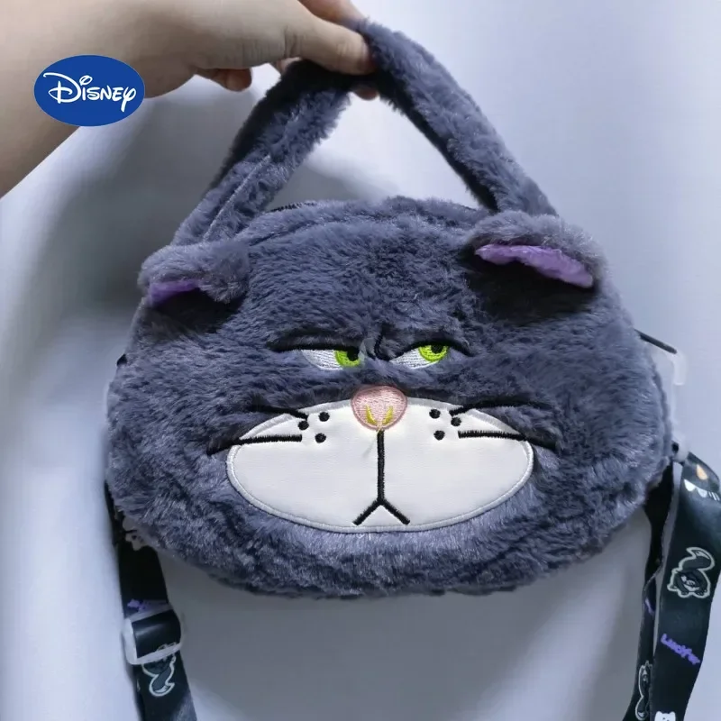 ルシファー　ぬいぐるみ　バッグ ディズニー漫画アニメルシファー猫ぬいぐるみメッセンジャー