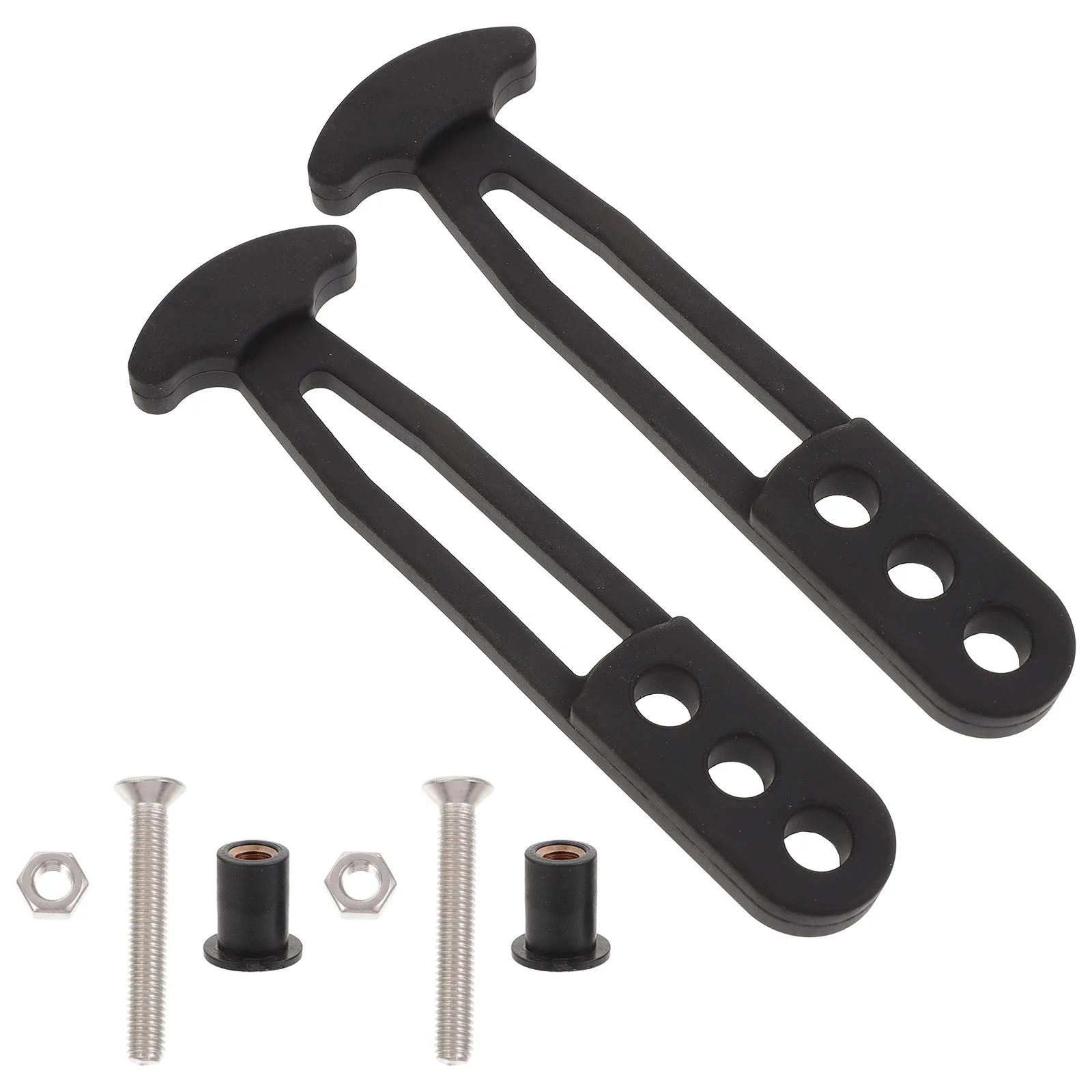 

2 Pcs Marine Yacht Boat Ladder Strap Band Telescoping Straps Accessories Rubber