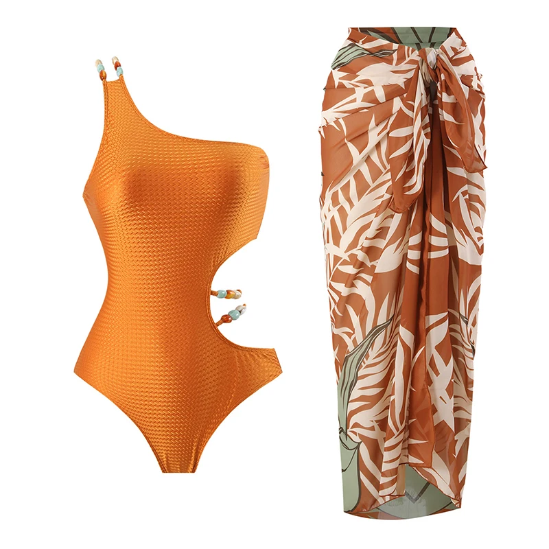 Модный Цельный купальник с цветочным принтом и цветными блоками, летний купальный костюм 2024, роскошные шорты, бикини, монокини, купальник для девочек