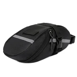 Waterproof Mountain Bike Saddle Bag - Outdoor Cycling Accessory (Black)