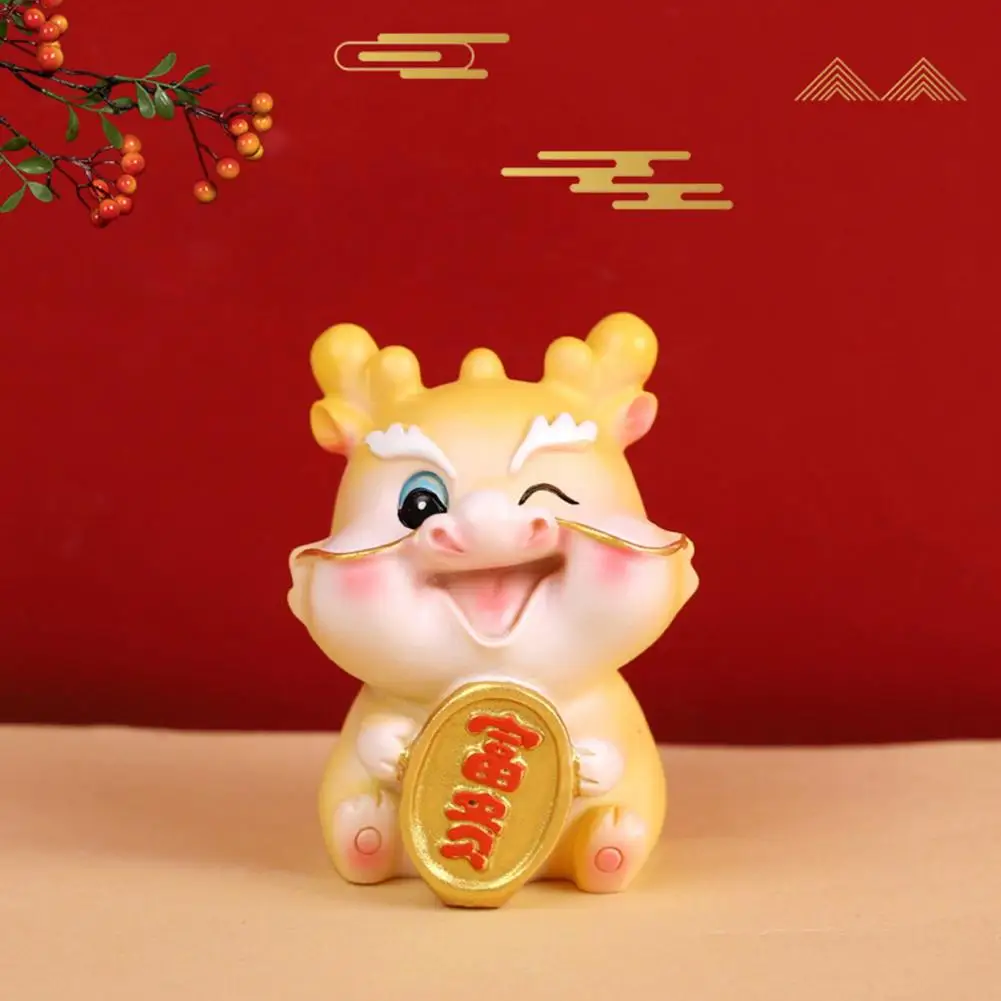 

Dragon Collectible Vivid Dragon Decoration Exquisite Chinese Dragon Figurines Festive Resin for Home Decoration Desktop for New