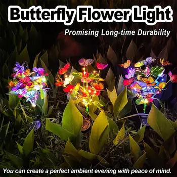 Solar LED Butterfly & Flower Light 1