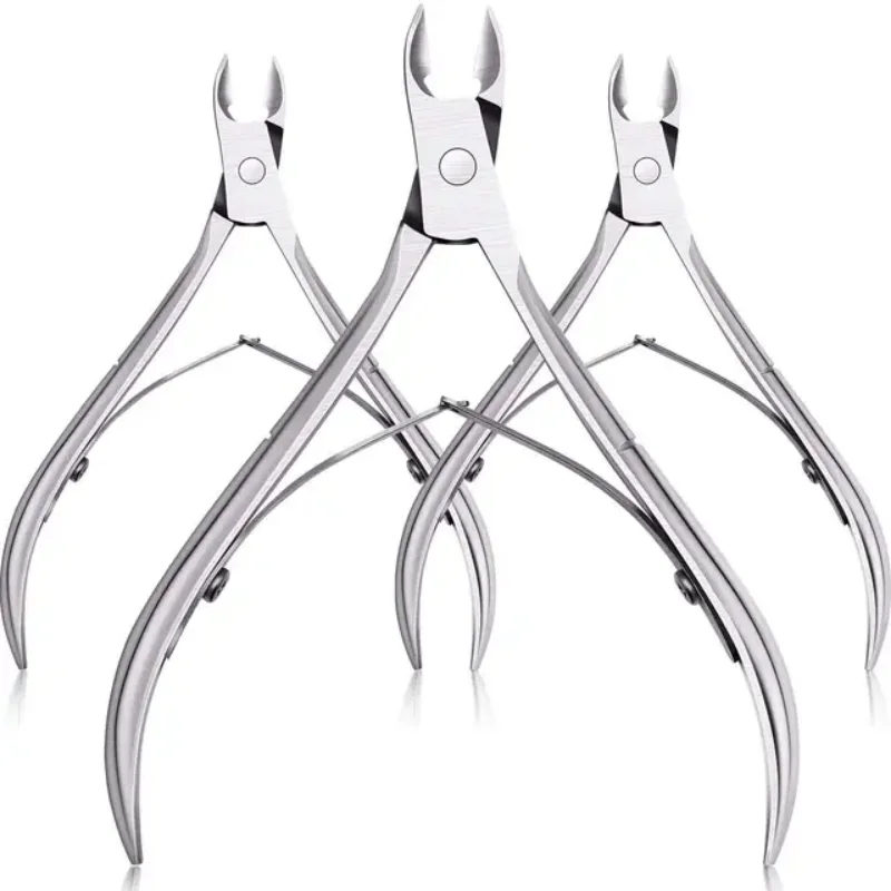 3 Pcs/Set Toenail Fingernail Cuticle Nippper Professional Nail Clipper Manicure Cutter Scissoris Stainless Steel Trimmer Tools 1