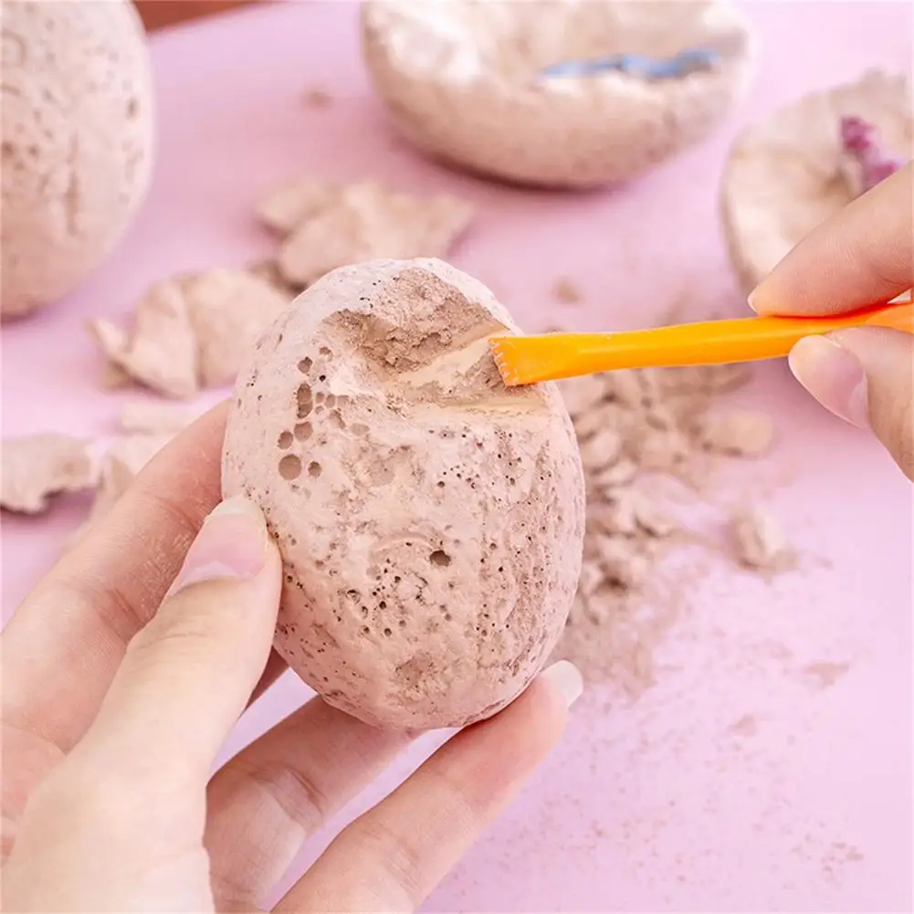 Dinosaur Eggs Dig Kit Exquisite Vivid Appearance Archeological Dino Egg Excavation Kit for Children 3