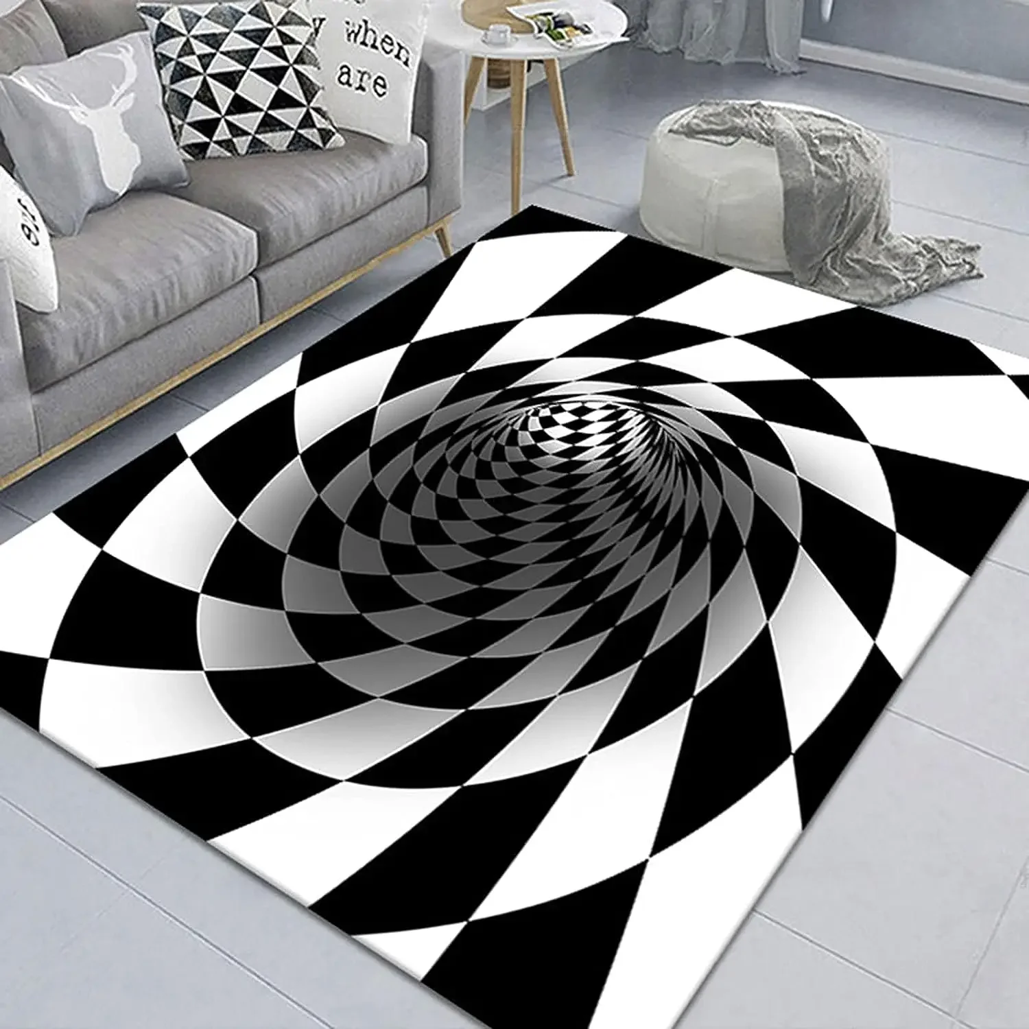 3D Vortex Illusion Rug 5