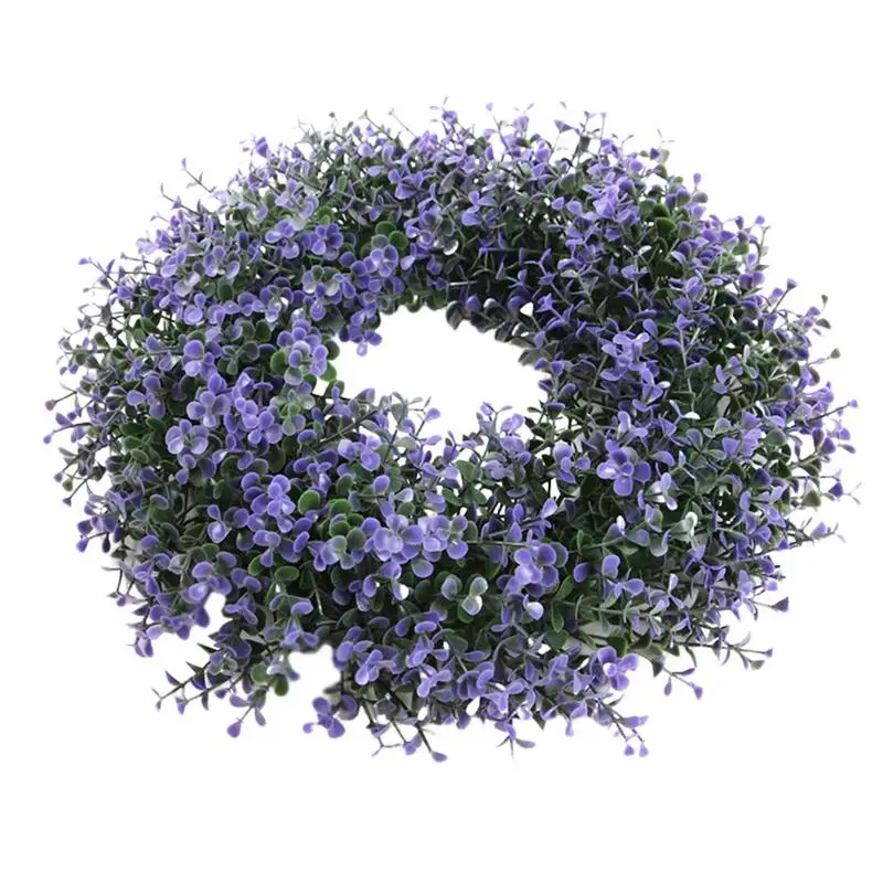 

Artificial Lavender Wreaths Artificial Christmas Door Wreath Autumn Lavender Door Spring Door Wreath For Living Room Decor