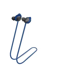 Silicone Anti - Lost Earbuds Strap - Flexible & Sweatproof Neck Cord Accessory (Blue)