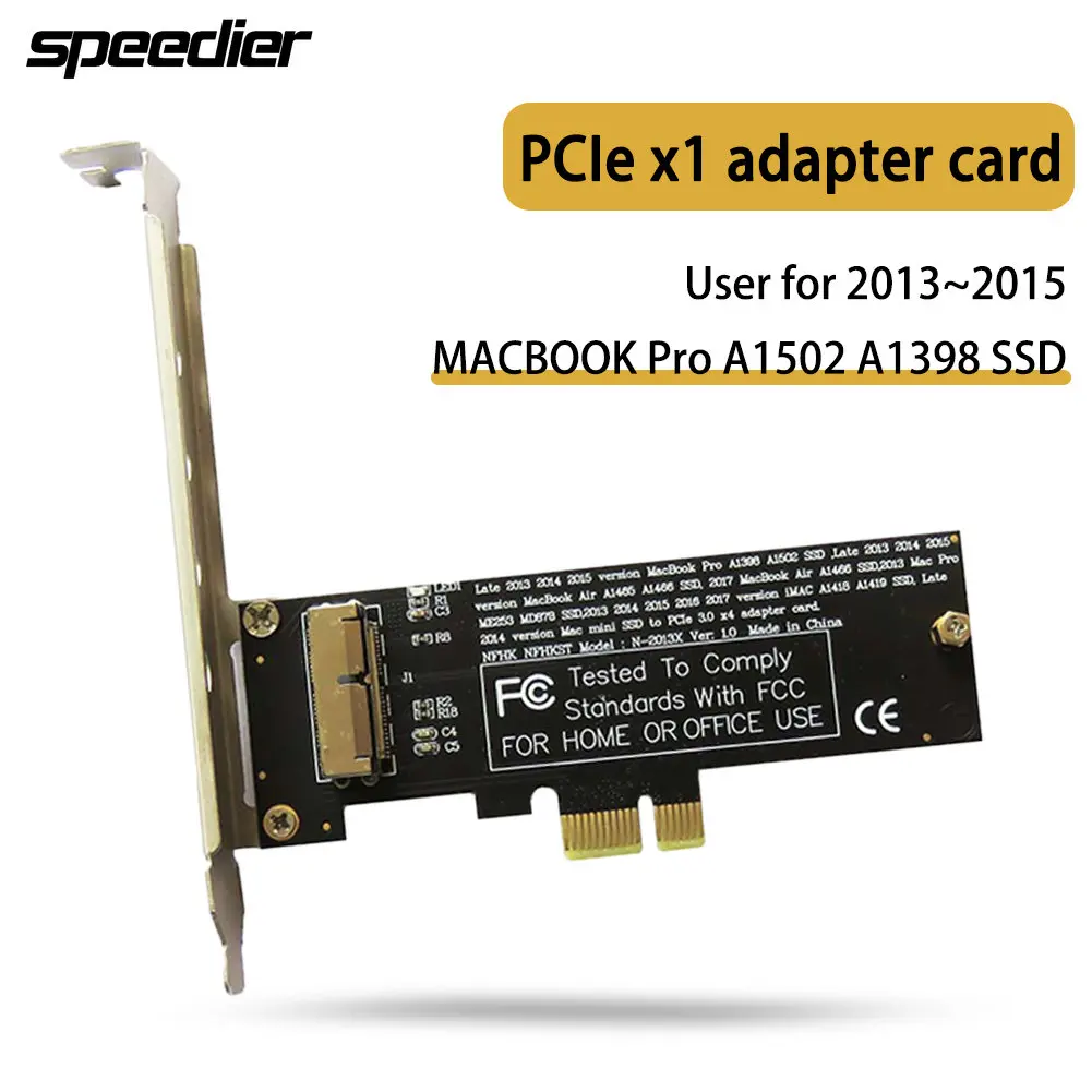 Scheda Adattatore Pcie X1 Per Macbook Pro 2013 ~ 2015 Retina A1502 A1398 A1465 A1466 A1481 A1419 Ssd