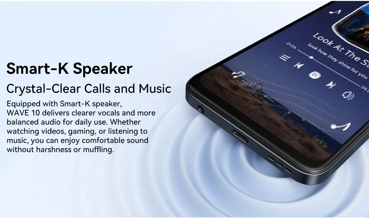 BLACKVIEW Smartphone WAVE 10 24GB(8+16)+128GB Android 16 5000mAh 6.88'' HD+ IPS Dual SIM 1080P FHD Doke AI 2.0 120Hz 32MP+13MP