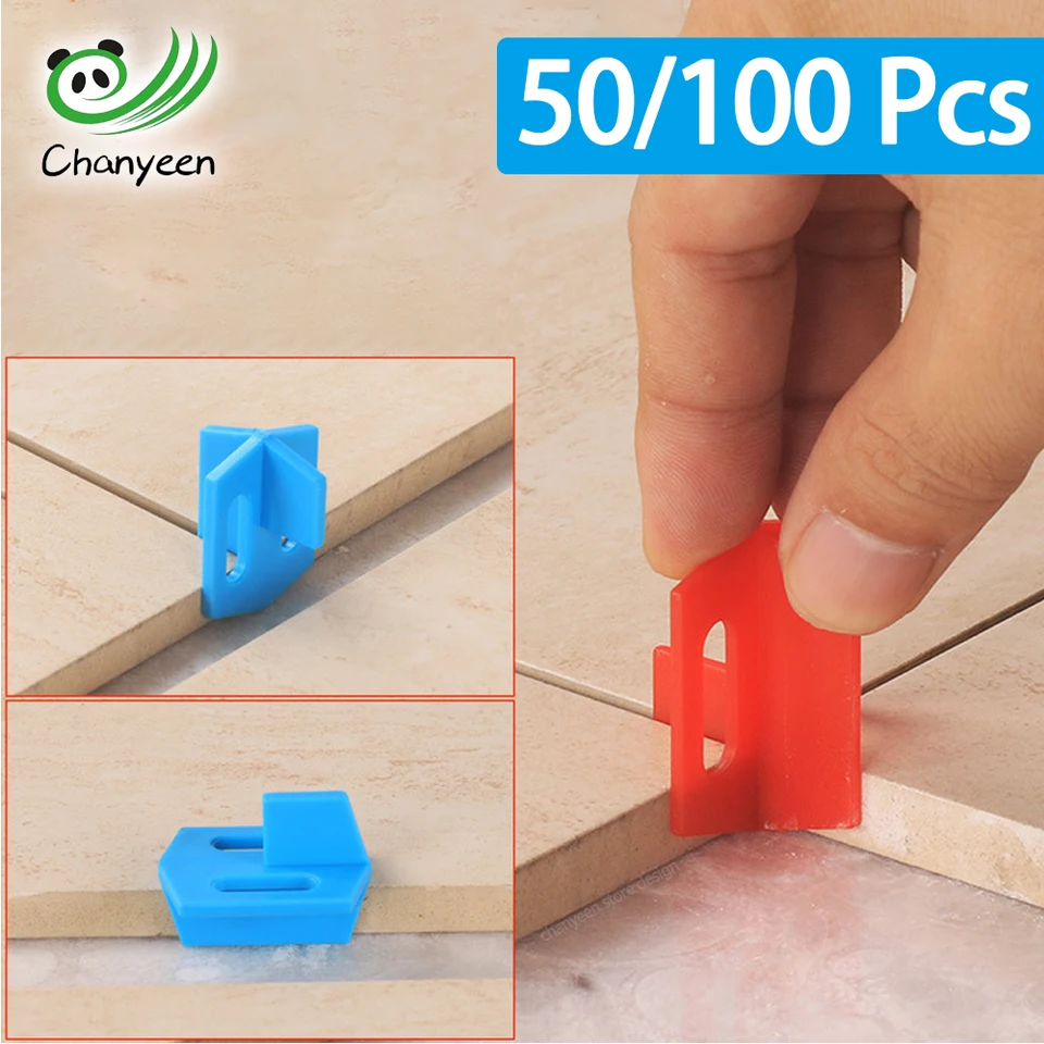 Distanziatori per piastrelle in ceramica 3in1 Clip Sistema di livellamento a cuneo per fissaggio di piastrelle per pavimenti e pareti Sistema di livellamento degli spazi Strumenti di costruzione  1420