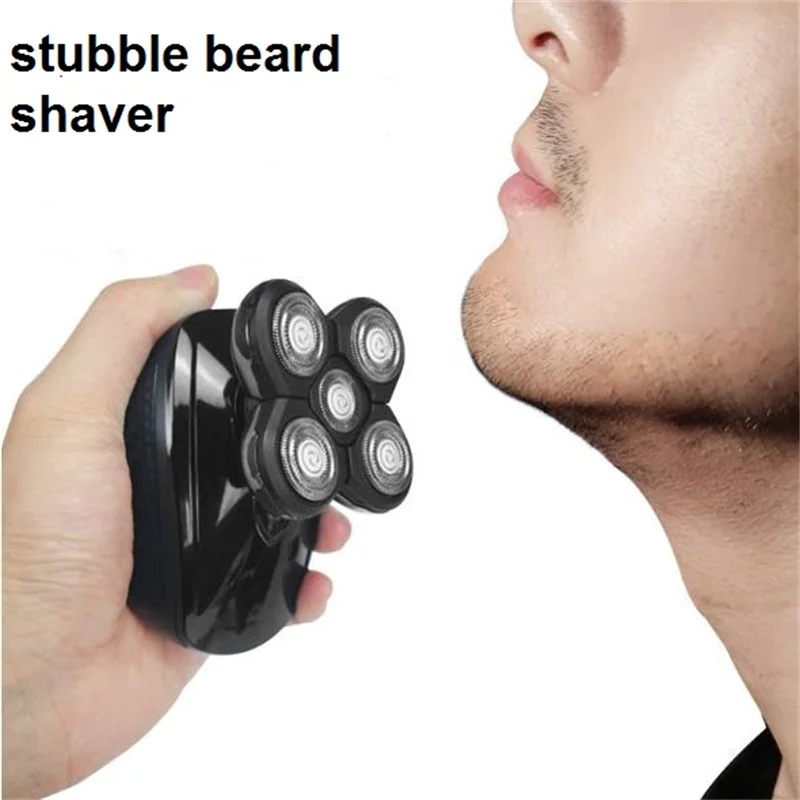 Electric Shaver Wet Dry Electric Head Shaver For Bald Man 5D Bold Hair Razor Close Shaving Machine Skull Clipper Male Face Stubble Beard Trimmer