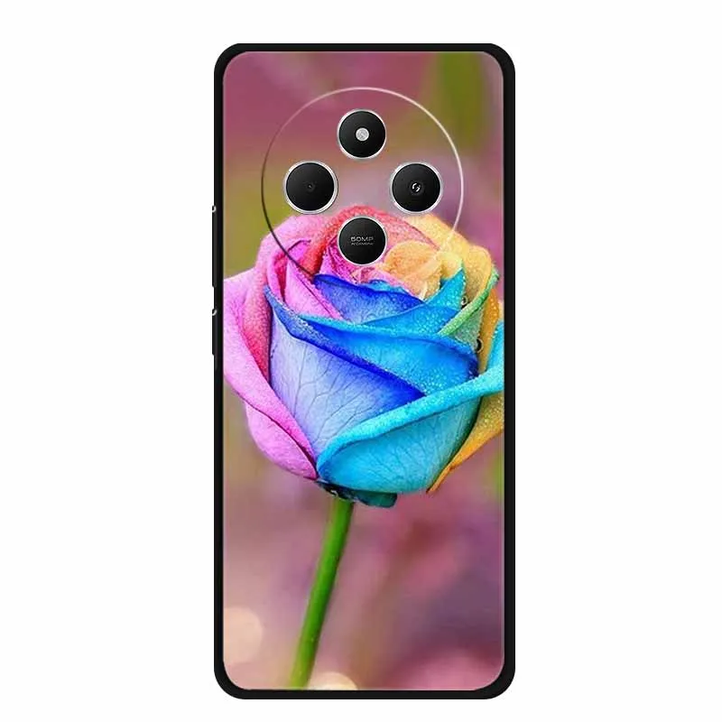 Sleek Black Silicone Shockproof Phone Case - Soft Protective Back Cover