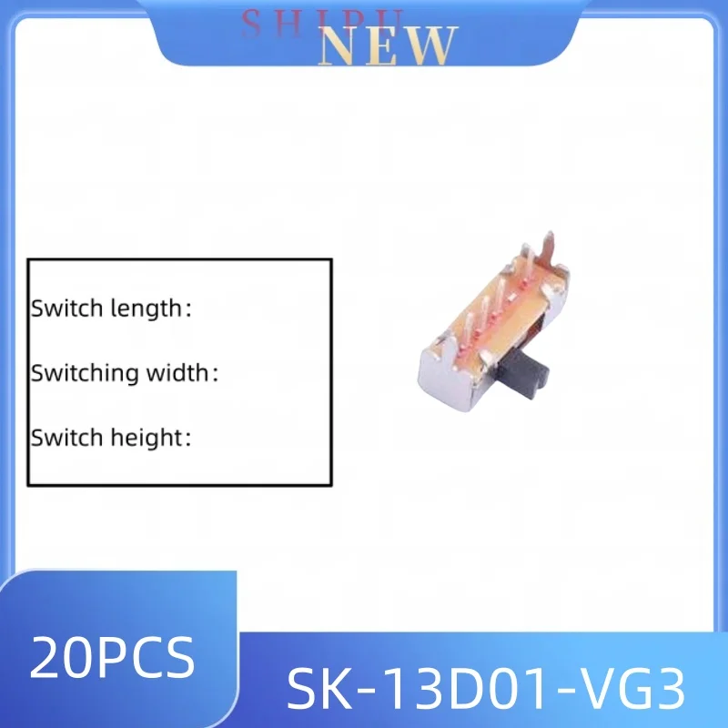 20 Stück Mikro-Netzschalter K3-2235D-K1 K3-2268T SS-23E06-G5 K3-1336D-F1 SK-13D01-VG3 K3-1346E K3-2410D-L1 K3-1346E Schiebeschalter – Detail 13