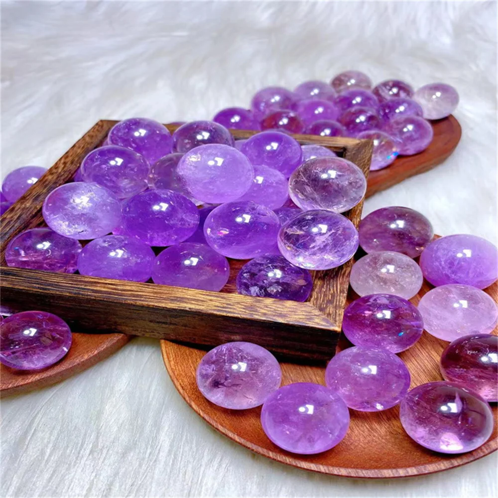 HighQualityNaturalCrystalsBallAmethystSphereHealingStoneHome
