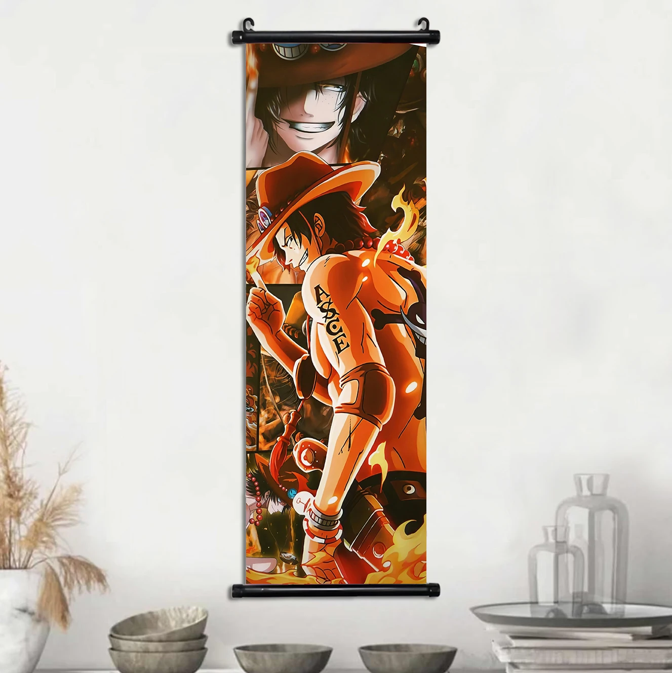 thumbnail image 1 of Póster de Anime ONE PIECE, Sanji, Roronoa Zoro, lienzo, pintura de Luffy, arte de Nami, impresión, decoración de habitación de niños, mural para colgar pergaminos, 1 of 5