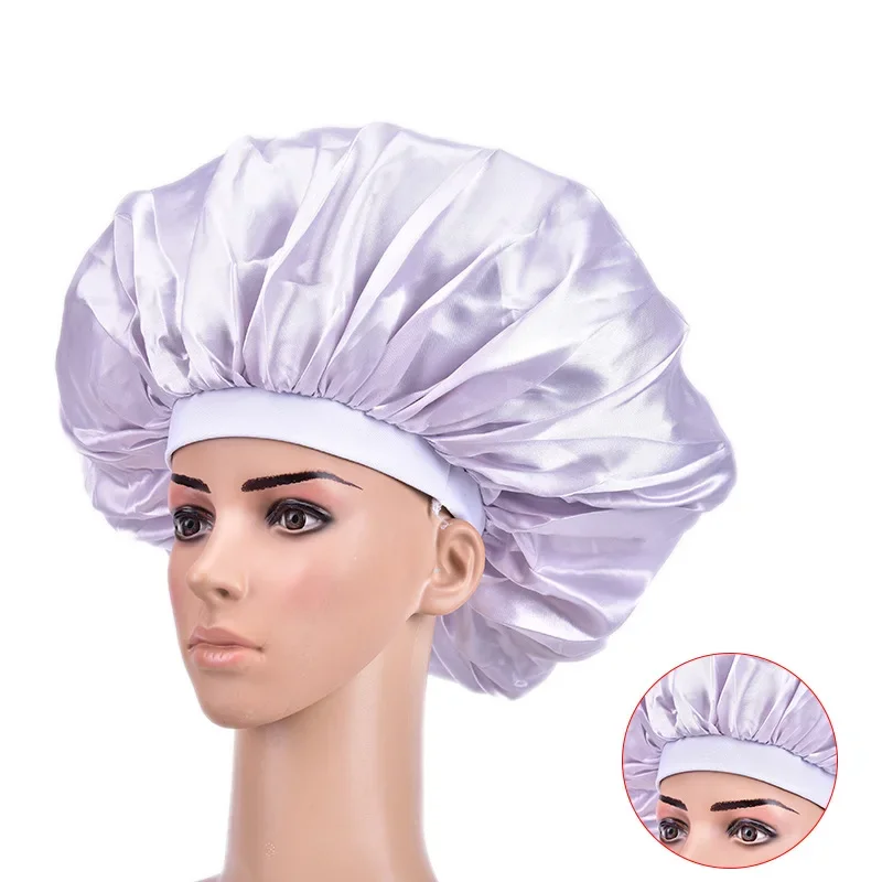 New Silk Sleeping Cap Night Hat Head Cover Bonnet Satin Cheveux Nuit For  Curly Hair Care Women Beauty Maintenance Designer - AliExpress