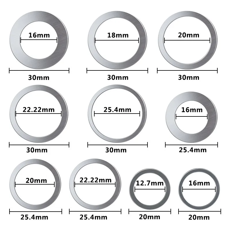 CMCP Anillos reductores de hoja de sierra Circular, disco de corte de anillo de conversión, herramientas de carpintería, arandela de corte, 16mm, 20mm, 25,4mm, 2 uds.|Hojas de sierra| - AliExpress