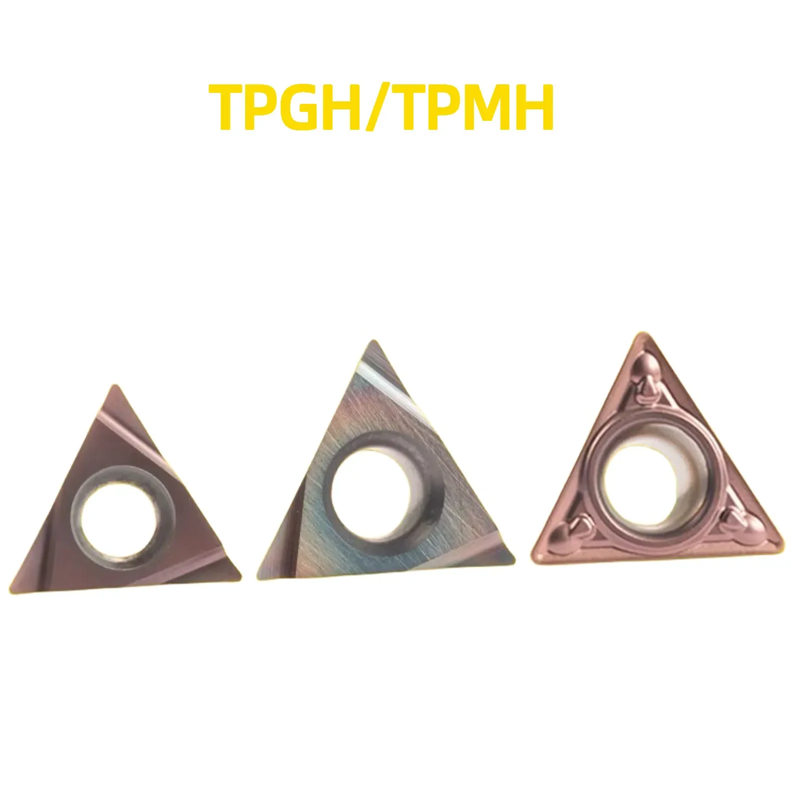 

10pcs TPGH TPMH Carbide Inserts Boring Blade Lathe Outer Circle Inner Hole Cutter Grain Turning Blade Triangle Stainless Steel