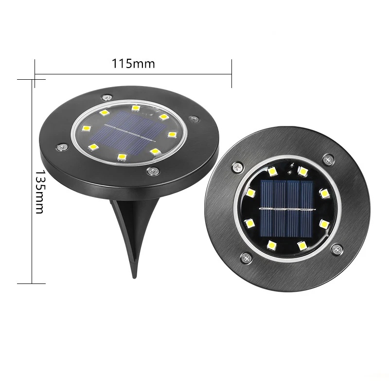 solar sensor wall light 8/16 LED Solar Lawn Lamp Outdoor Garden Buried Light Underground Lamps Waterproof Sensing Landscape Light for Yard Pathway indoor solar lights Solar Lamps