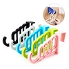 Multi-Function Home Accessories Foldable Clothes Hanger Drying Rack 5 Hole Suit Bathroom Door Plastic Organizer Storage 3