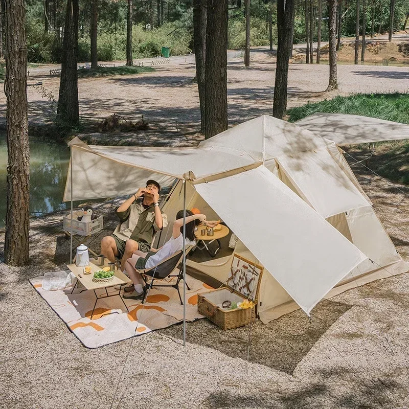 Naturehike Ango Automatic Tent 3-4 Person Sunshade Quick Opening Camping Outdoor Picnic Rainproof 210T Dome Tent With Snow Skirt
