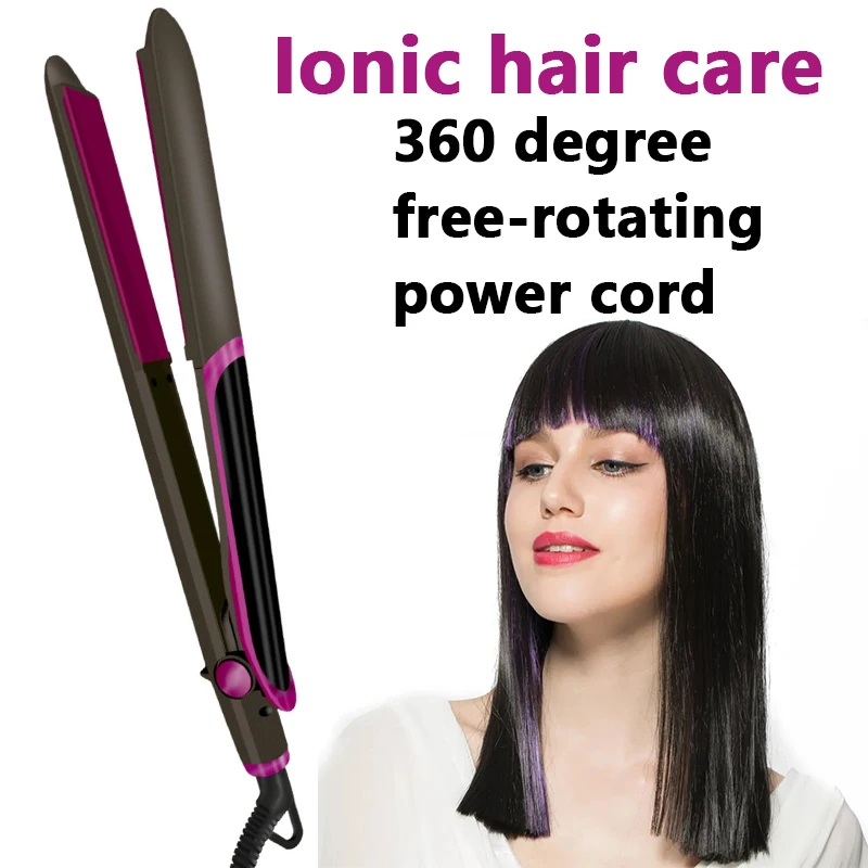 

2 In 1 Hair Straightener and Curler Ceramic Flat Iron Hair Crimper LCD Hair Straightening Curling Iron Corrugation Hair Waver