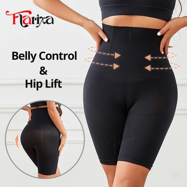 Flarixa High Waist Shaper Underwear Women Seamless Tummy and Hip Lift Pants Shapewear Shorts Slimming Body Shaper Panties Faja 1