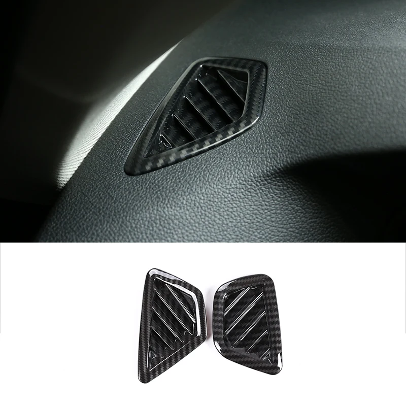 

2x Carbon для BMW 5 серии G30 20172018 Автомобильная хромированная рамка из АБС-пластика для приборной панели кондиционера вентиляционного отверстия отделка для LHD