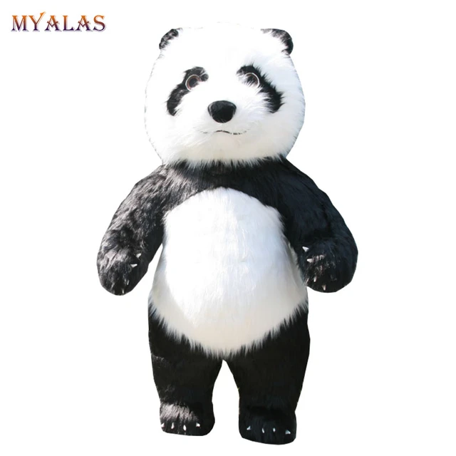 Panda Géant Gonflé 2m/2.6m, Vêtement Rouge, Mascotte, Costume De Marche En  Peluche, Dessin Animé, Poupée Ours - Cosplay Costumes - AliExpress