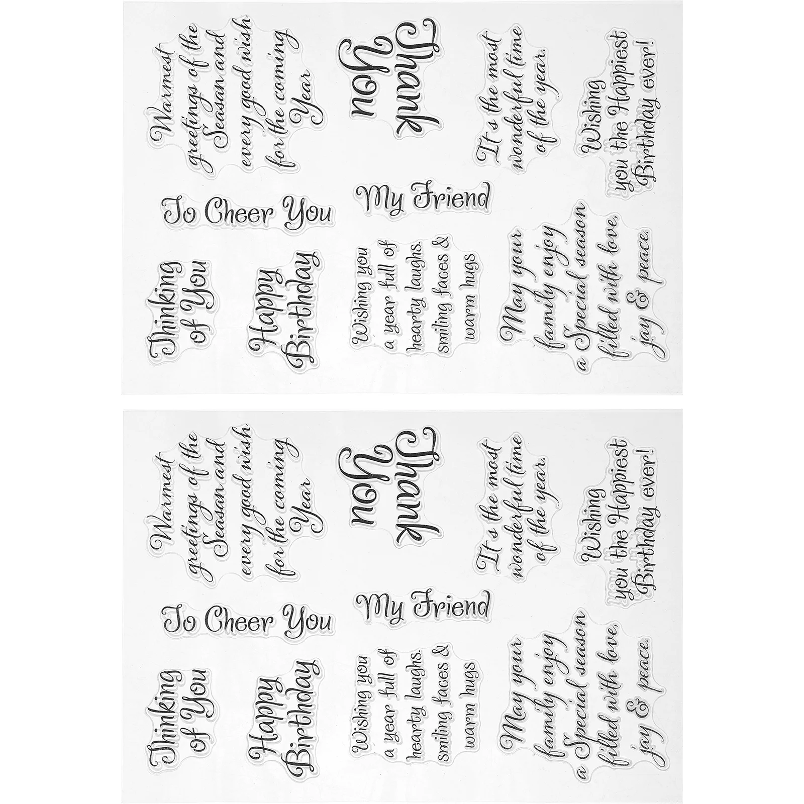 

2 Sheets Scrapbook Strips Paper Words Stickers for Journaling Decals Delicate Scrapbooking Greeting Cards Stamp Aesthetic