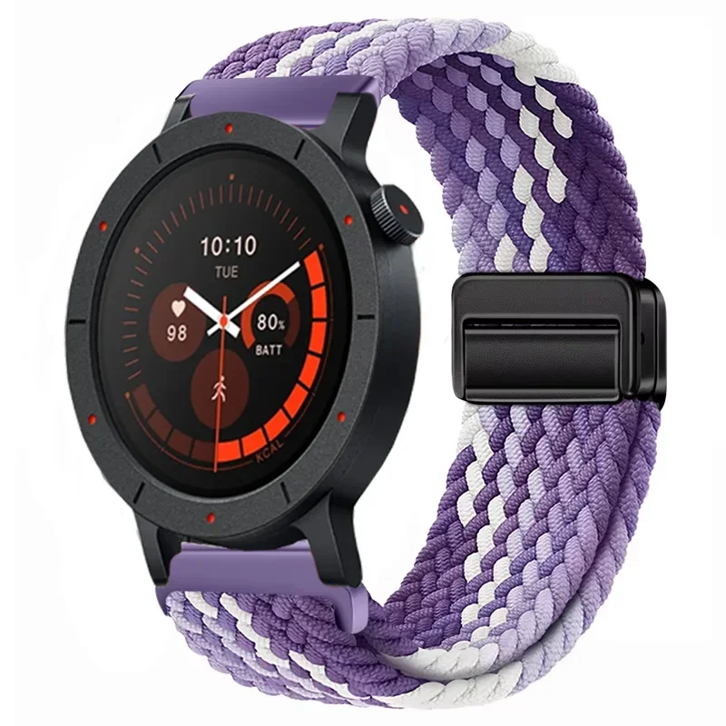 Nylon Braid Sport Strap - 22mm Magnetic Breathable Bracelet Wristband