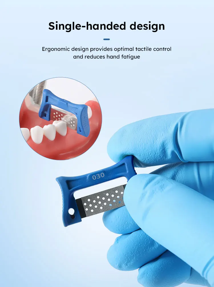 1Pcs Dental Kieferorthopädische Interproximal Emaille Reduktion Streifen Hand Verwenden Autoklavierbar Wiederverwendbare Polieren Streifen Werkzeuge Ortho Labor – Detail 6