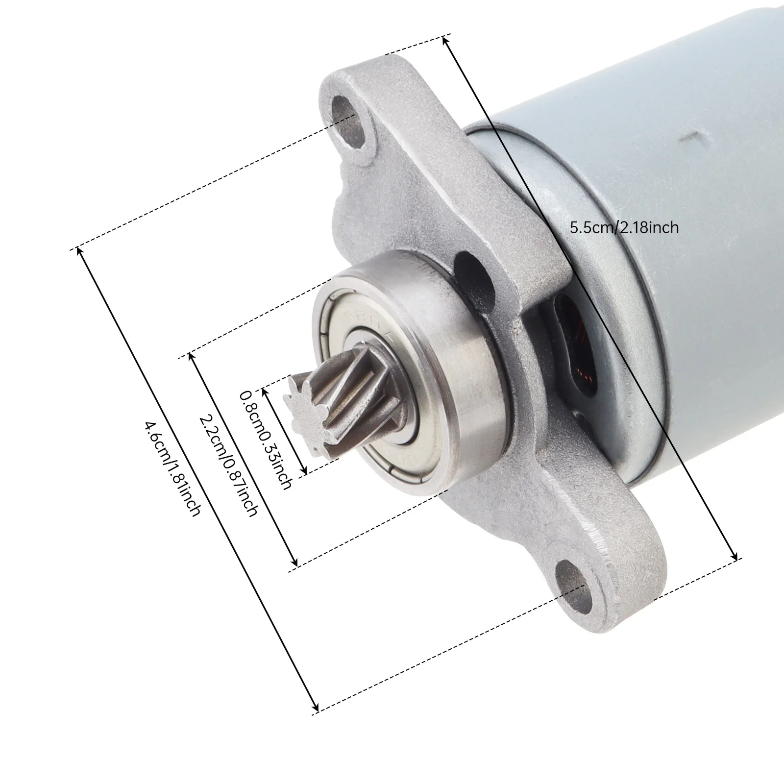 Moteur De Scie Sabre 21V - 8 Dents - En Cuivre - Pour Type 550 - Conique Ou Hélicoïdal