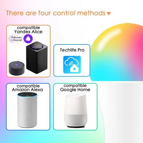 Yandex Alice-스마트 전구 15W 컬러 WiFi 조명 RGB E27 LED 램프 220V 110V, Alexa Google Home Assistant 음성 제어 밝기 조절 가능 2