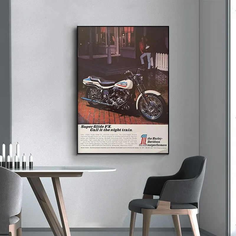 幅110cm×高さ80cm アンティークポスター 額縁付き レトロ バイク 幅110cm×高さ80cm アンティークポスター 額縁付き レトロ バイク