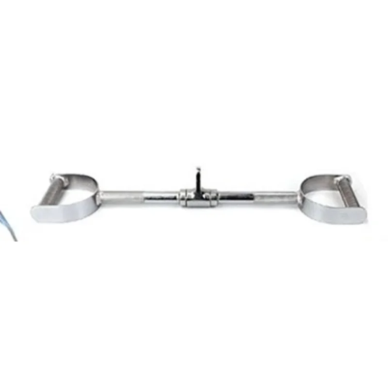 

T-Bar Gym Fitness Rowing Straight Bar Pulley Cable Machine Handles Biceps Triceps Back Workout Heavy Duty Solid Steel