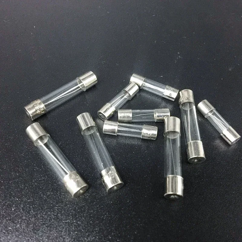 100/72pcs Car Fast-blow Glass Fuses Car Glass Tube Fuses 0.2-20A 0.5-30A Assorted Kit for Car Light Inflator vacuum Cleaner