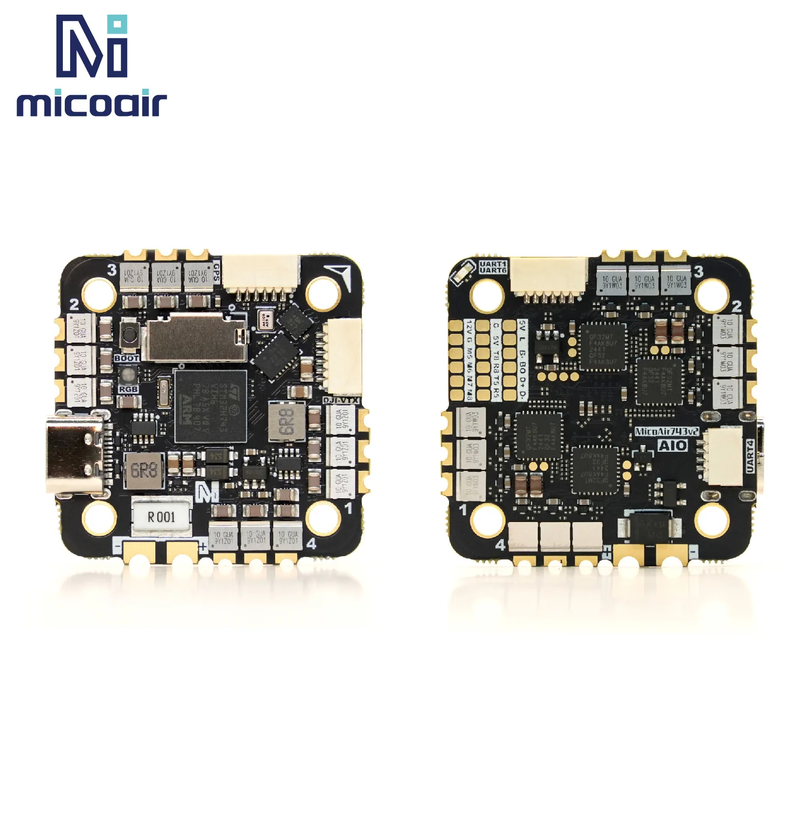 MicoAir H743V2 AIO 45A AM32 2-6S FC ESC drone FPV micro
