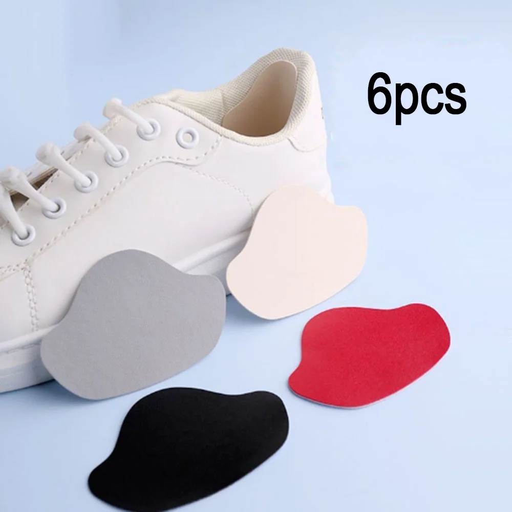 6Pcs Shoe Insoles Heel Repair Subsidy Sticky Shoes Hole Cobbler Sticker Back Sneaker Lined with Anti-Wear After Heels Stick Foot Care