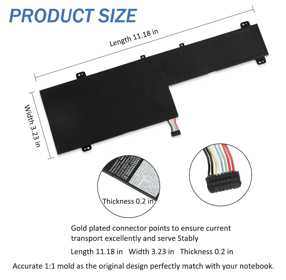 Etesbay-bateria do Portátil para Lenovo Ideapad Flex 514iil05 5-14itl05 5-14are05 5-14alc05 5-14alc05 L19m3pd6 L19c3pd6 11.52v 58.5wh - Imagem 4