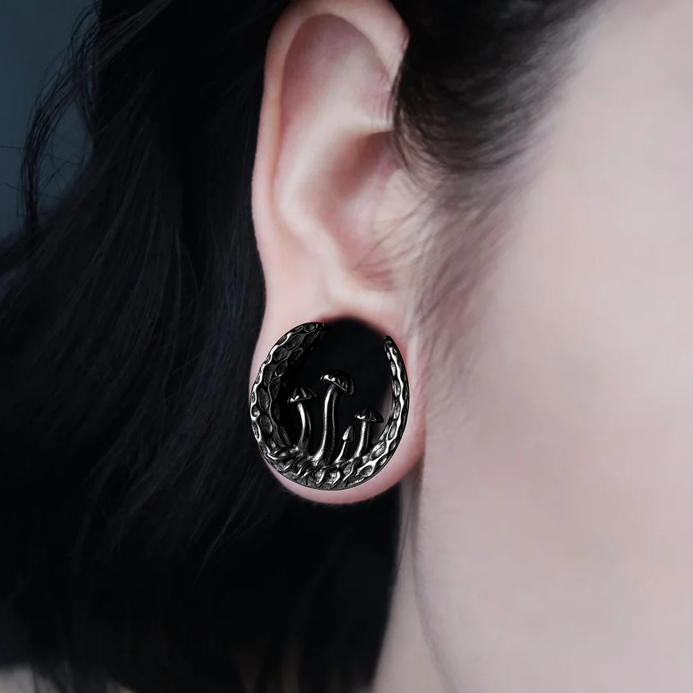 Vankula Plug D'oreille Double évasé En Acier Inoxydable Pour écarteurs De 8 Mm à 22 Mm, 14mm(9/16"), Métal