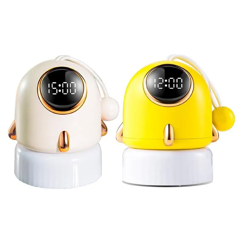 

Alarm Clock Night Light LED Rocket-Shape Projection Light Cute Expression Alarm Clock Child Alarm Clock Multifunctional For Home