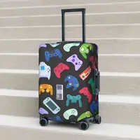 Video Game Suitcase Cover Fun Gaming Gifts Business Flight Elastic Luggage Case Protector 1