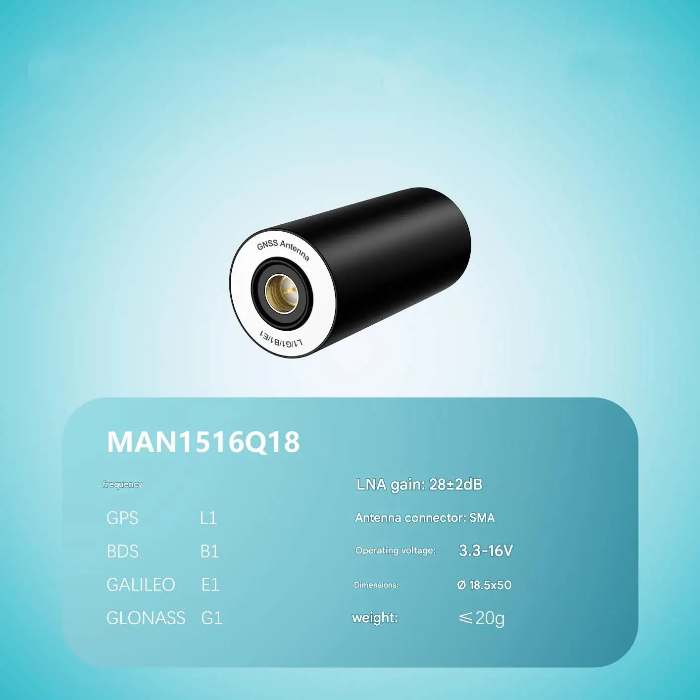 MEGSINE MAN1516Q18 RTK GNSS 쿼드리필라 헬릭스 안테나