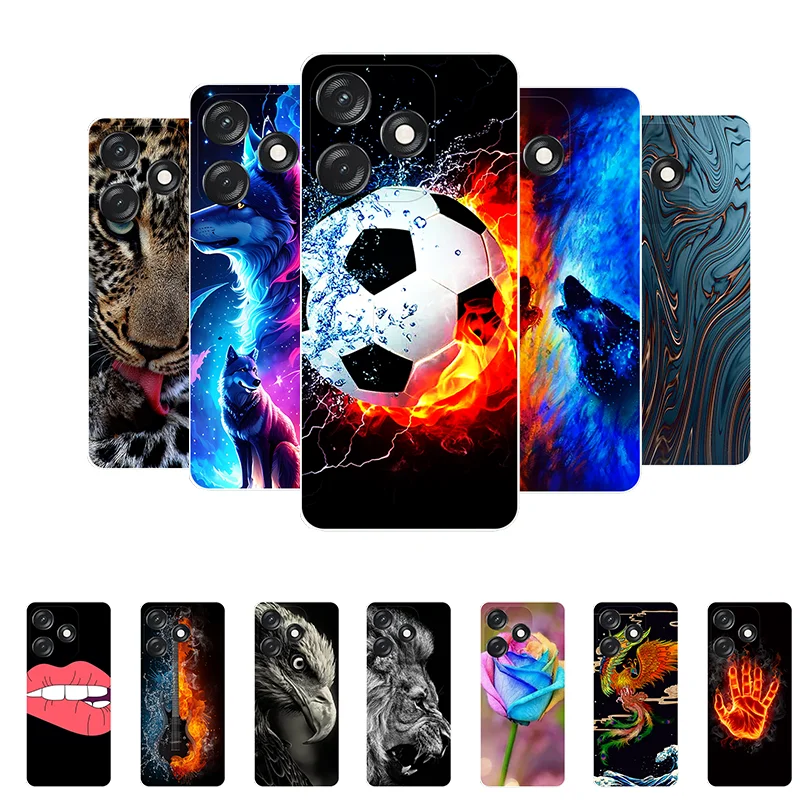 Per Tecno Spark 10C Case Football Soft Custodie Posteriori In Silicone Per Tecno Spark 10C Ki5K Ki5Km Cover Per Telefono Spark10C Etui Fundas