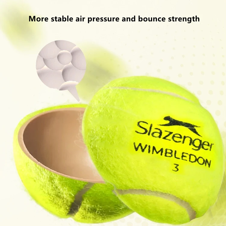 Slazenger Canned Tennis Cups Competition Tennis Wimbledon Professional Balls 3 Pcs