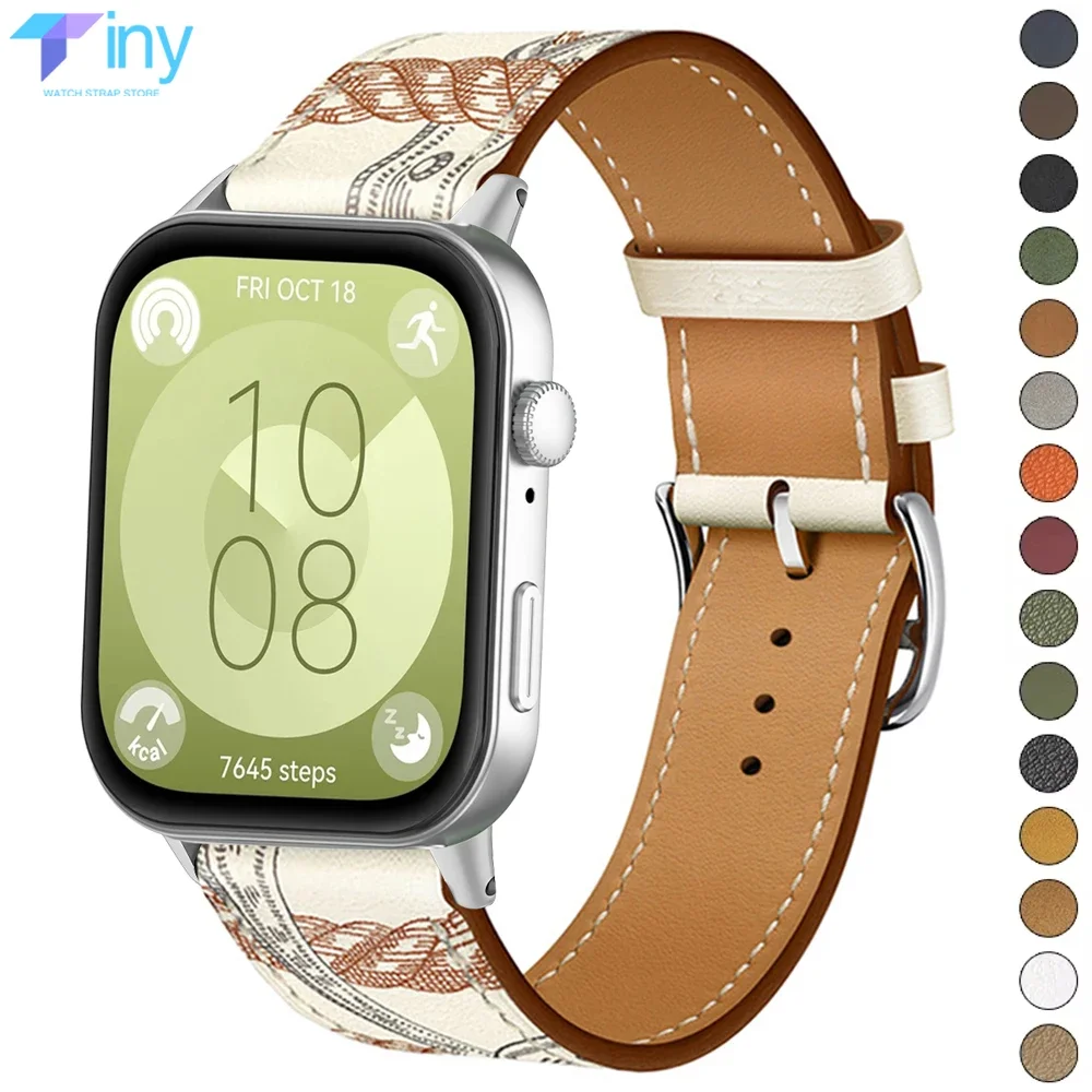 Premium PU Leather Sport Wristband Bracelet - Universal Smartwatch Replacement Strap