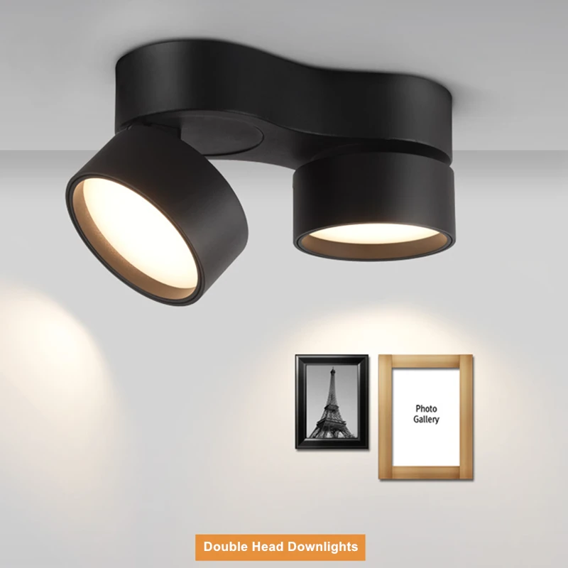 Led Foldable Spotlight Downlight Spot Led Light Fixture Adjustment Surface Mount Interior Ceiling Lamp for Room Kitchen Store