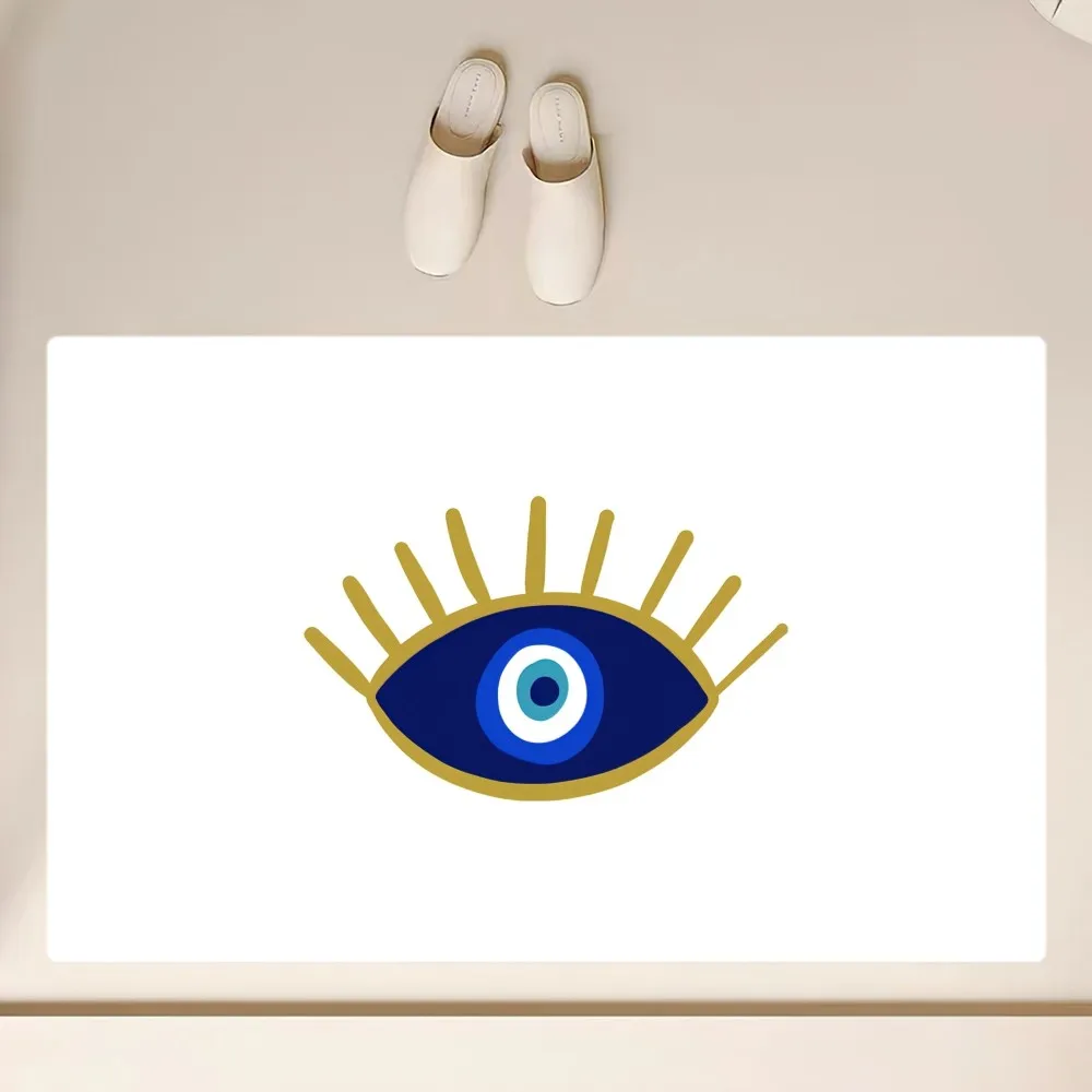 Evil Eye Floor Mat  Anti-Slip Bathroom Kitchen Bedroom Living Room Entrance Rug Home Decor 4