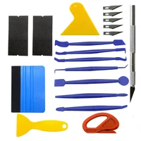 19Pcs/10Pcs Car Wrapping Vinyl Tool Kit Window Film Tint Tools Car Wrap Sticks Edge Trimming Squeegee Tinting Felt Edge Squeegee 1